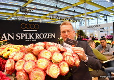 Erik Spek of Jan Spek Roses at the Apple Jack.